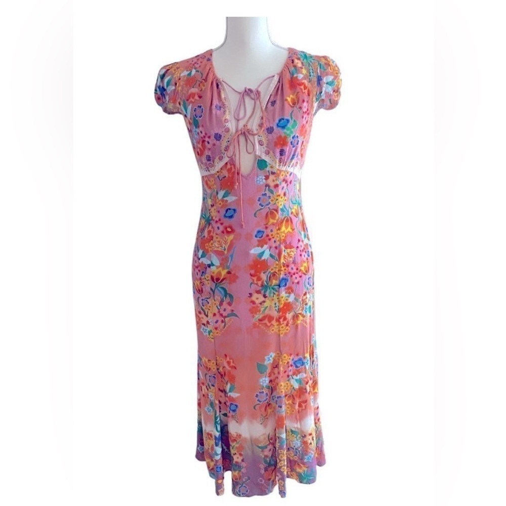 SALONI Sienna floral dress size 6. - Picture 8 of 12